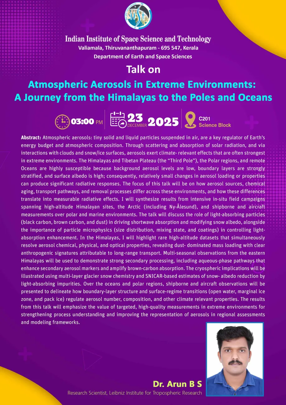 Atmospheric Aerosols poster 2025